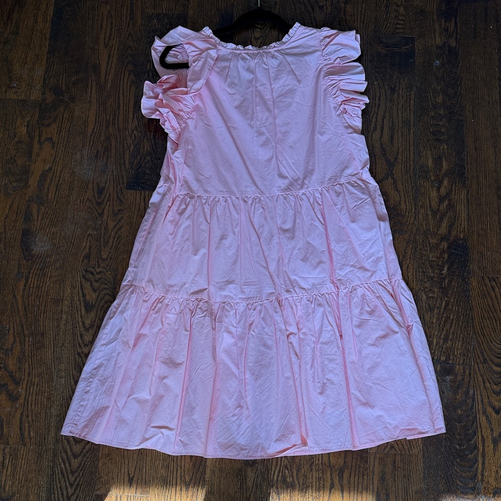 A Loves A Adorable Pink Ruffled A line Dress - Picture 6 of 6